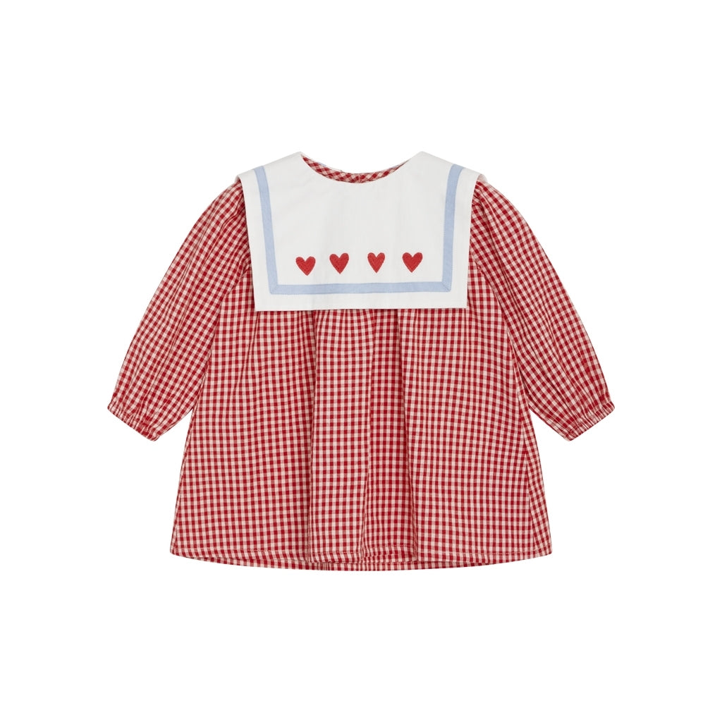 Flöss Aps Anna Dress Dress Ruby Gingham