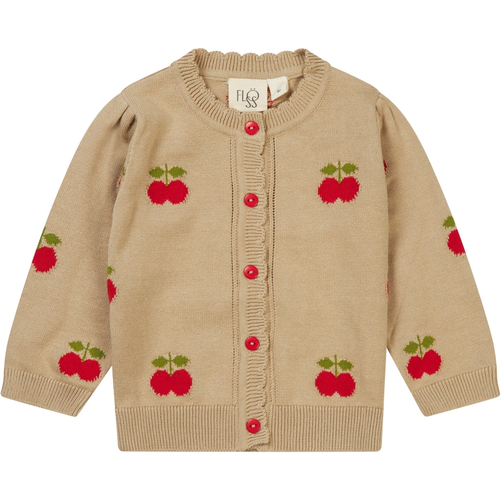 Flöss Aps Barbara Cardigan Cardigan Tan/Apple