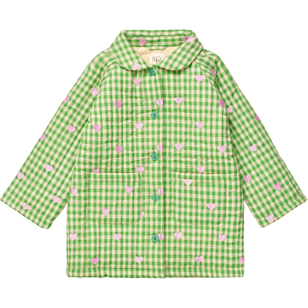 Flöss Aps Becca Coat Coat Green gingham