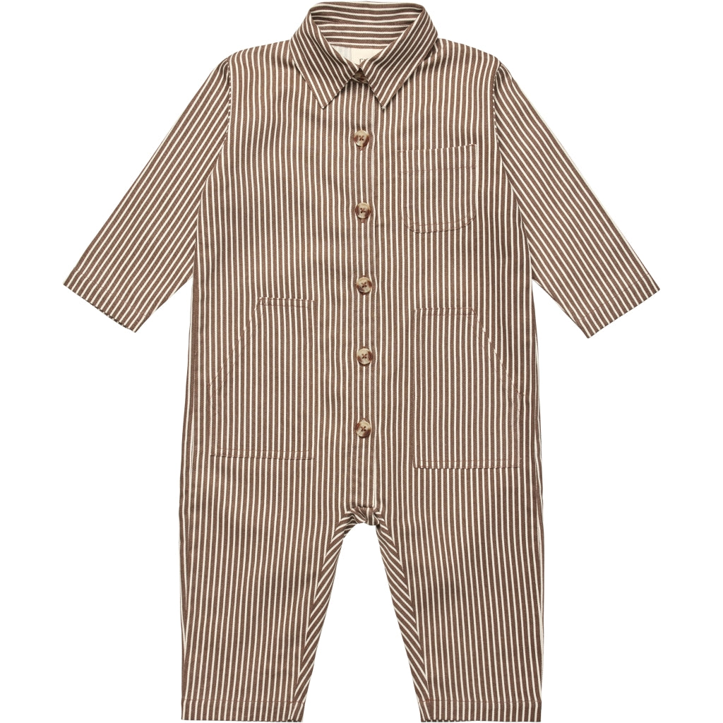 Flöss Aps Bob Onesie Onesie Roast Brown Stripe