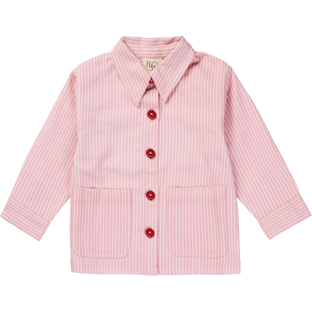 Flöss Aps Bob Overshirt Shirt Pink Stripe