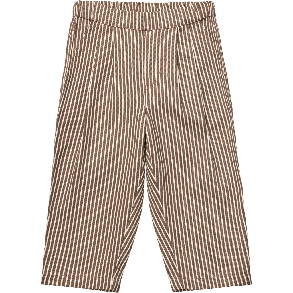 Flöss Aps Bob Pant Pants Roast Brown Stripe