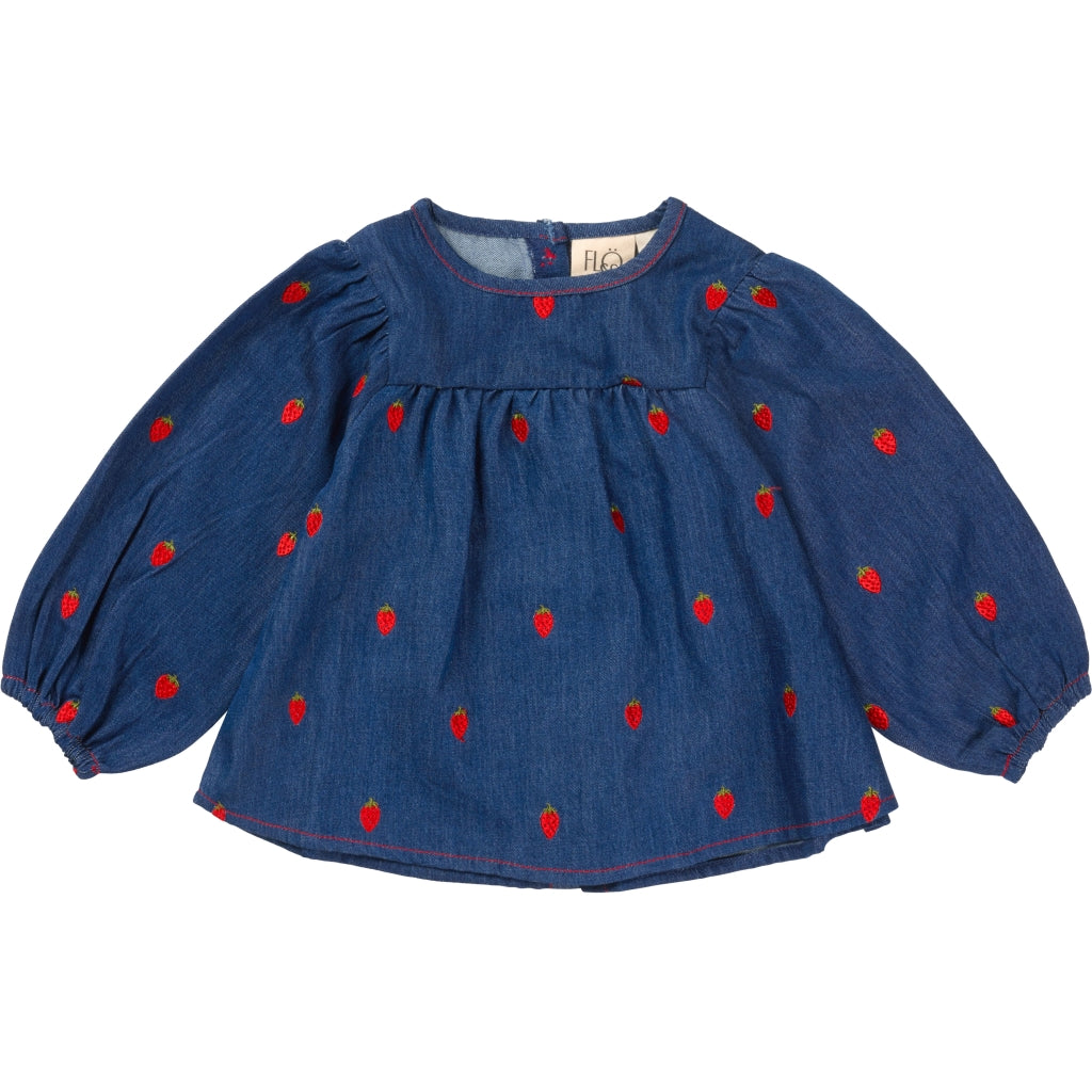 Flöss Aps Colette Blouse Blouse Berry Denim