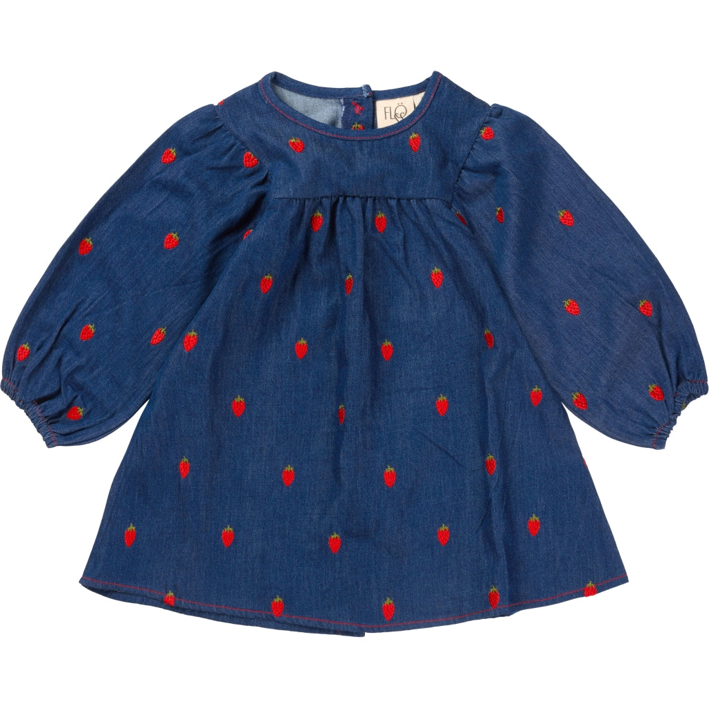 Flöss Aps Colette Dress Dress Berry Denim