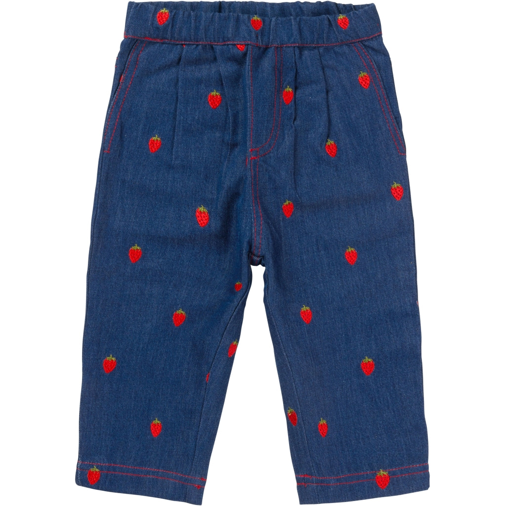 Flöss Aps Colette Pants Pants Berry Denim