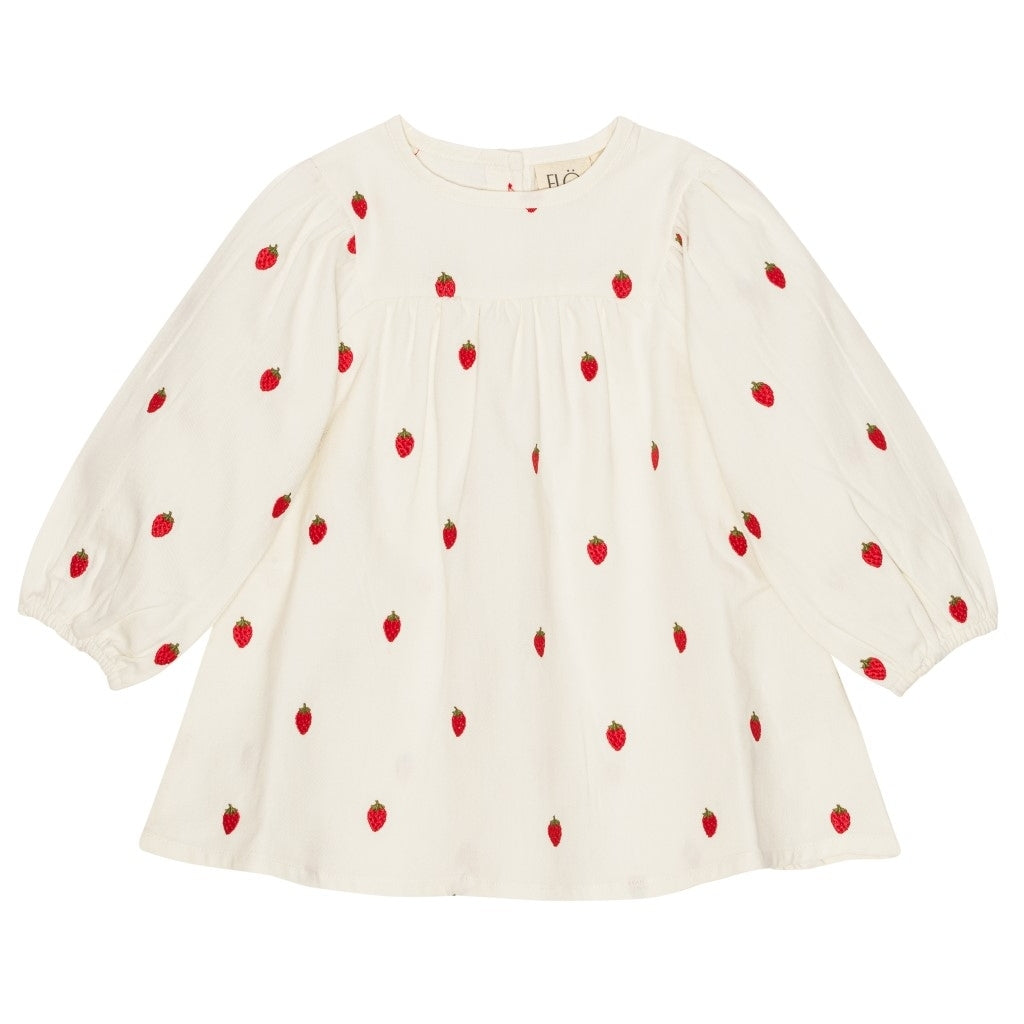 Flöss Aps Cora Dress Dress White Denim Berry