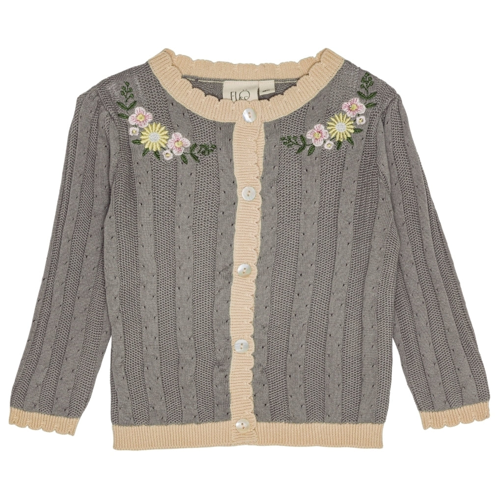 Flöss Aps Daisy Cardigan Cardigan Misty blue