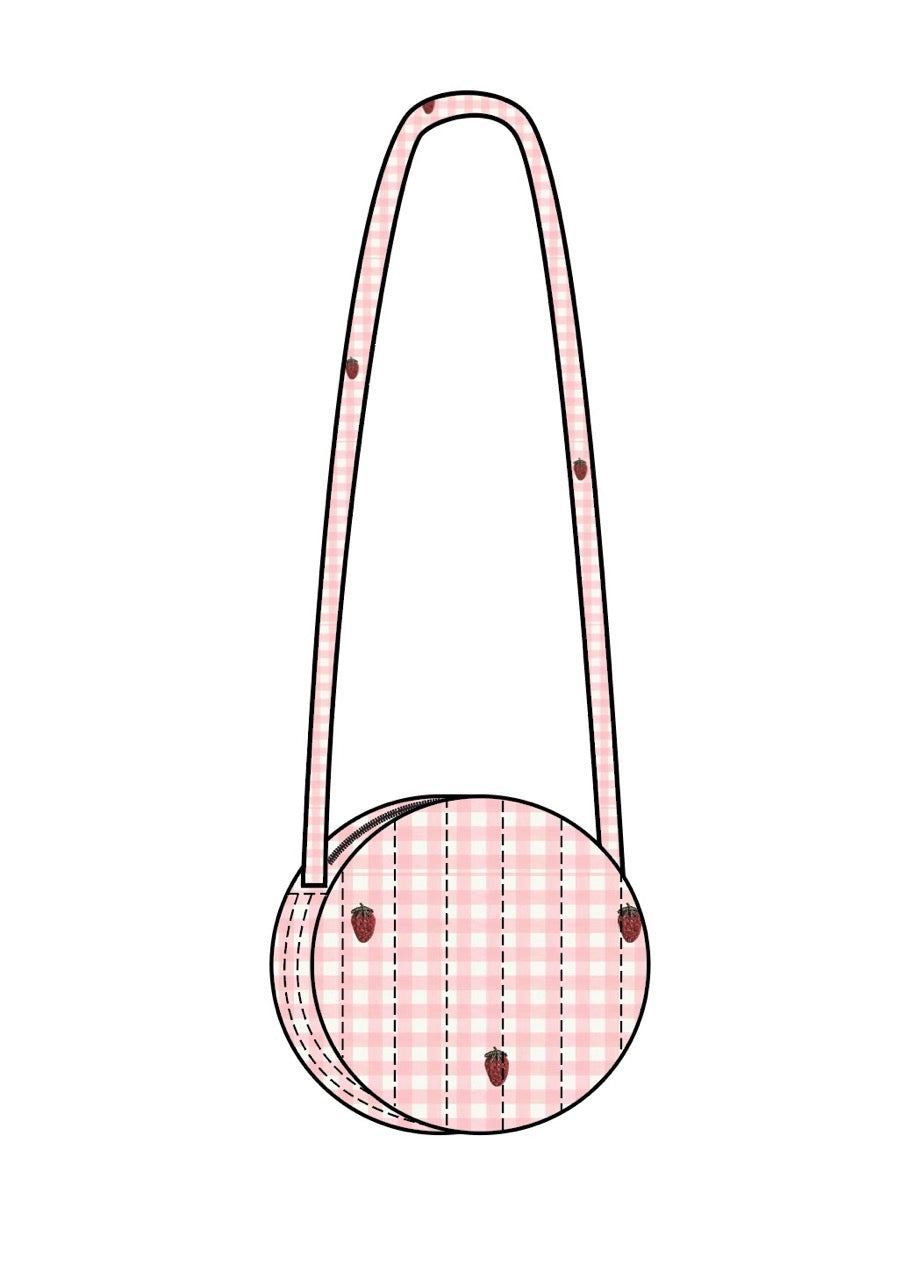 Flöss Aps Dolly Mini Shoulder Bag Bag Pink Berry Gingham