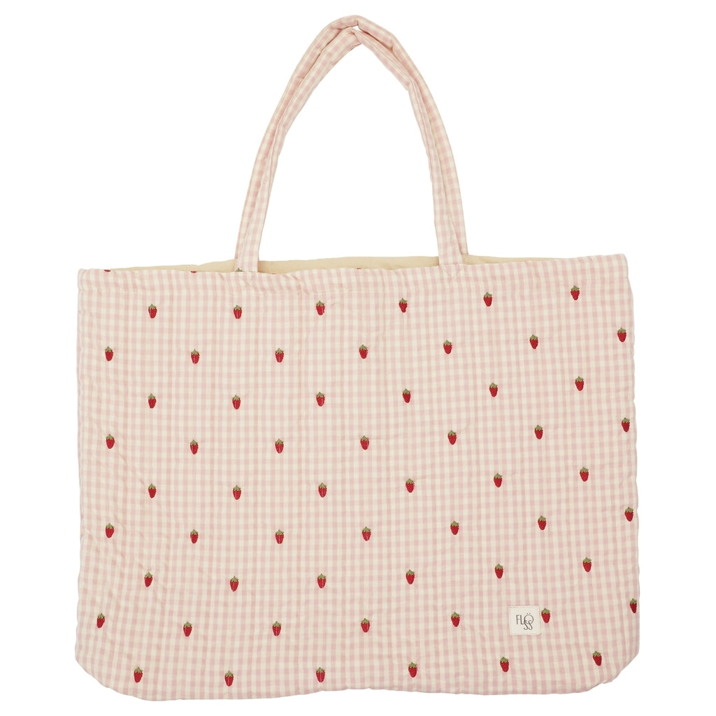 Flöss Aps Dolly Quilted Bag Bag Pink Berry Gingham