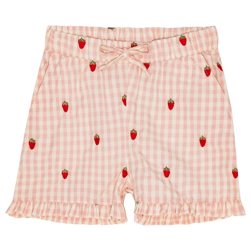 Flöss Aps Dolly Shorts Shorts Pink Berry Gingham