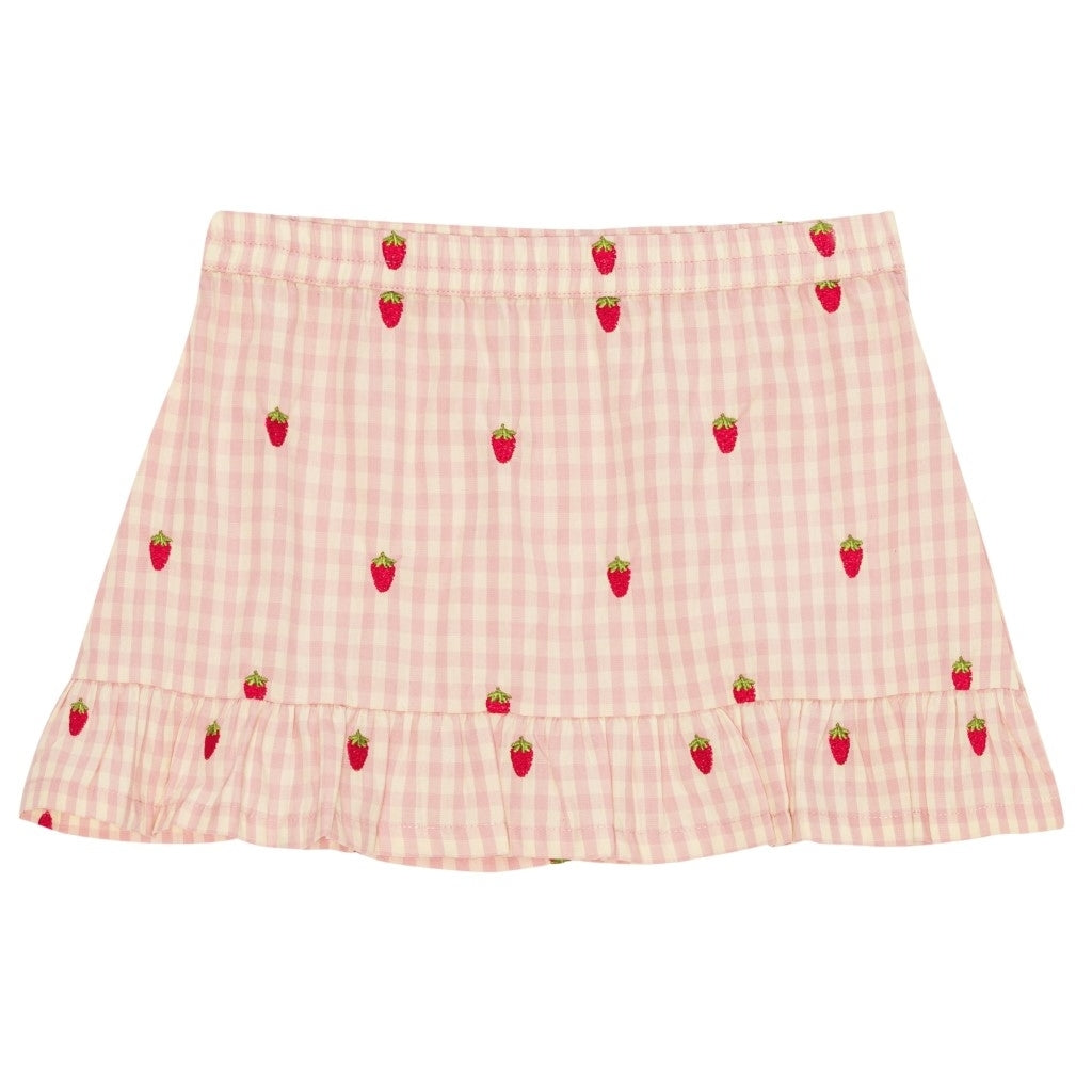 Flöss Aps Dolly Skirt Skirt Pink Berry Gingham