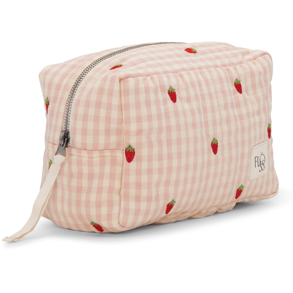 Flöss Aps Dolly Small Toiletry Bag Bag Pink Berry Gingham