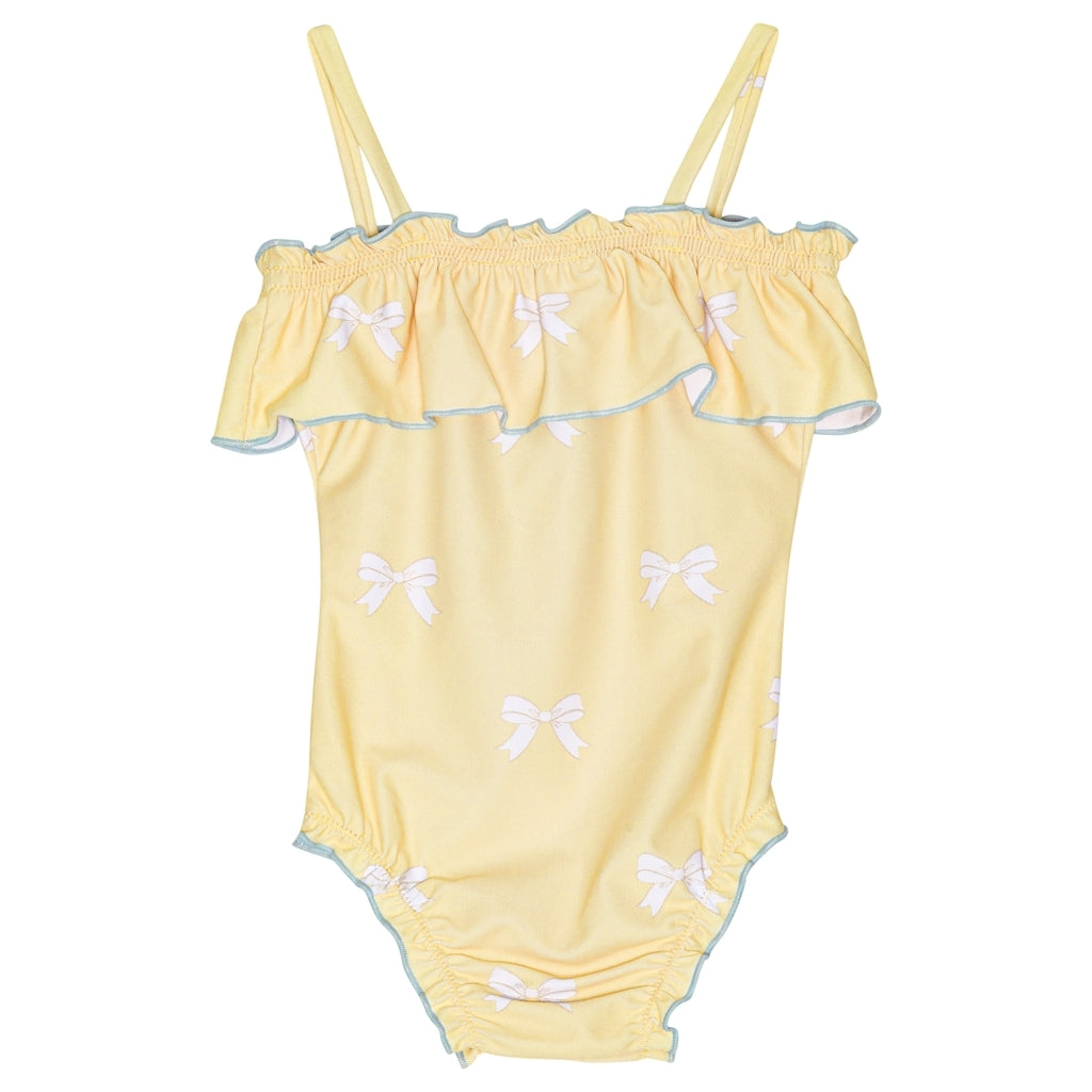 Flöss Aps Emily Swimsuit Swimsuit Yellow bow