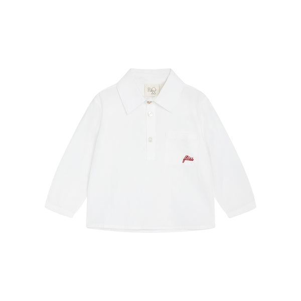 Flöss Aps Ever LS Shirt Shirt White/Ruby Red