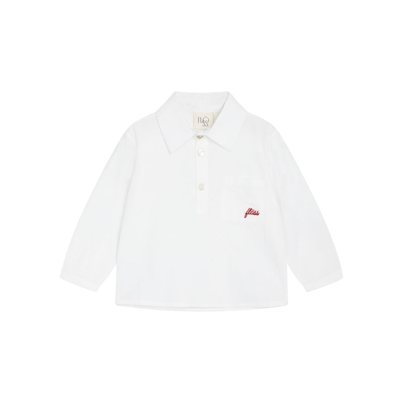 Flöss Aps Ever LS Shirt Shirt White/Ruby Red