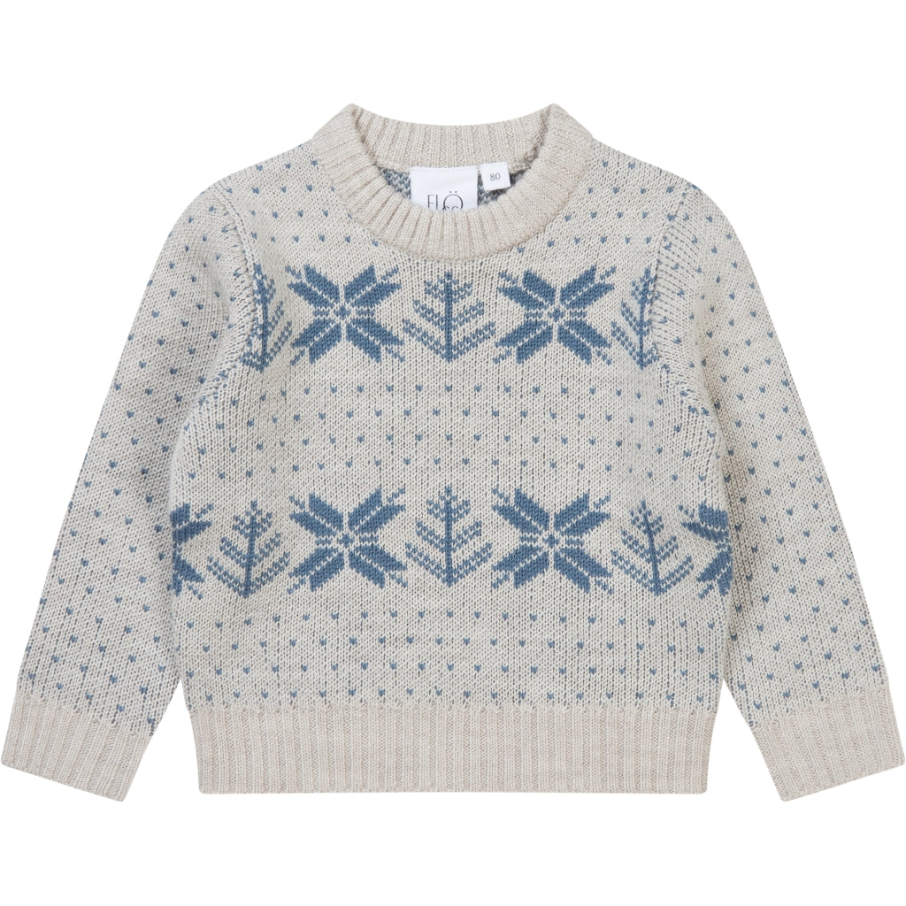 Flöss Aps Fin Sweater Sweater Fair Isle Snowflake