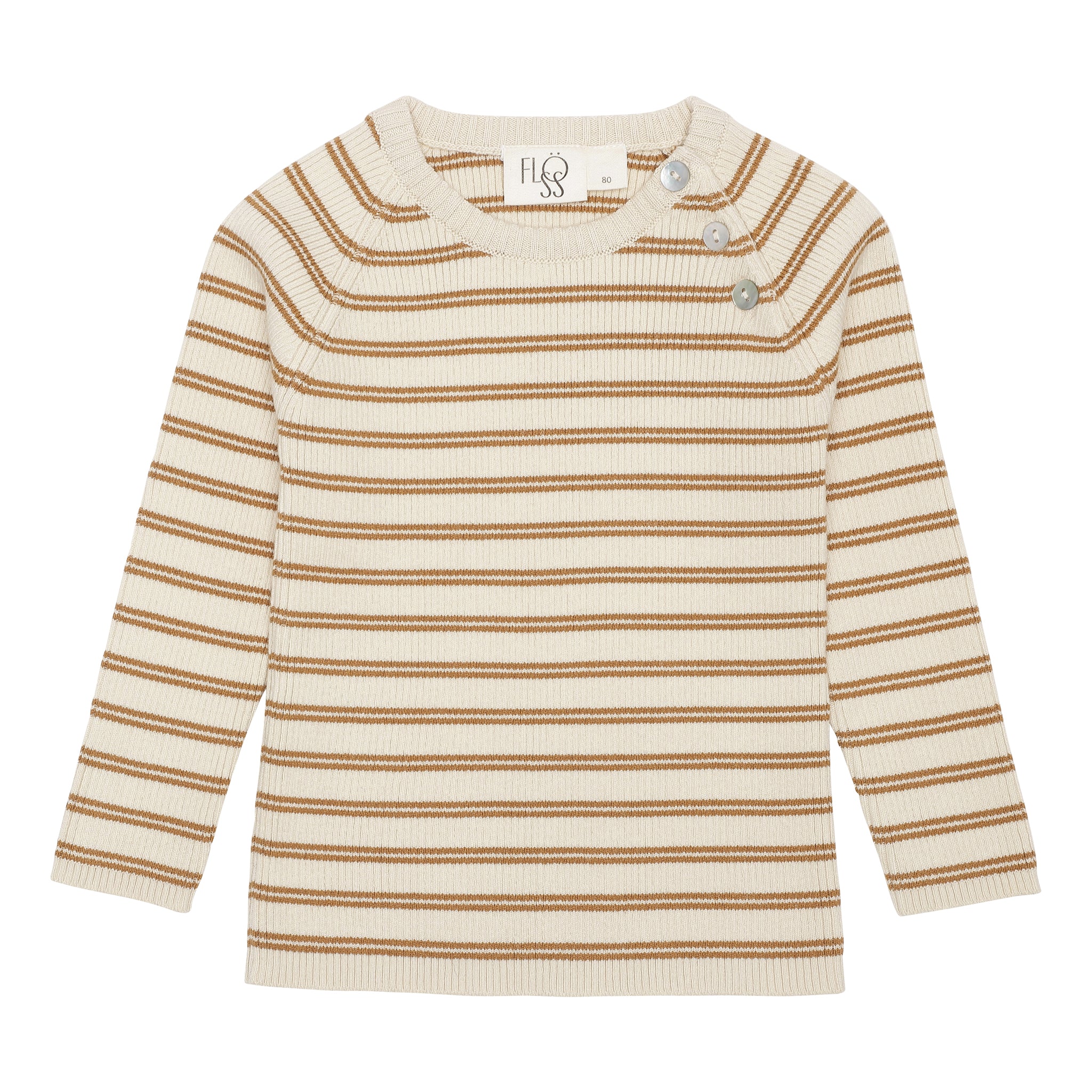 Flöss Aps Flye Sweater Sweater Tawny/Offwhite