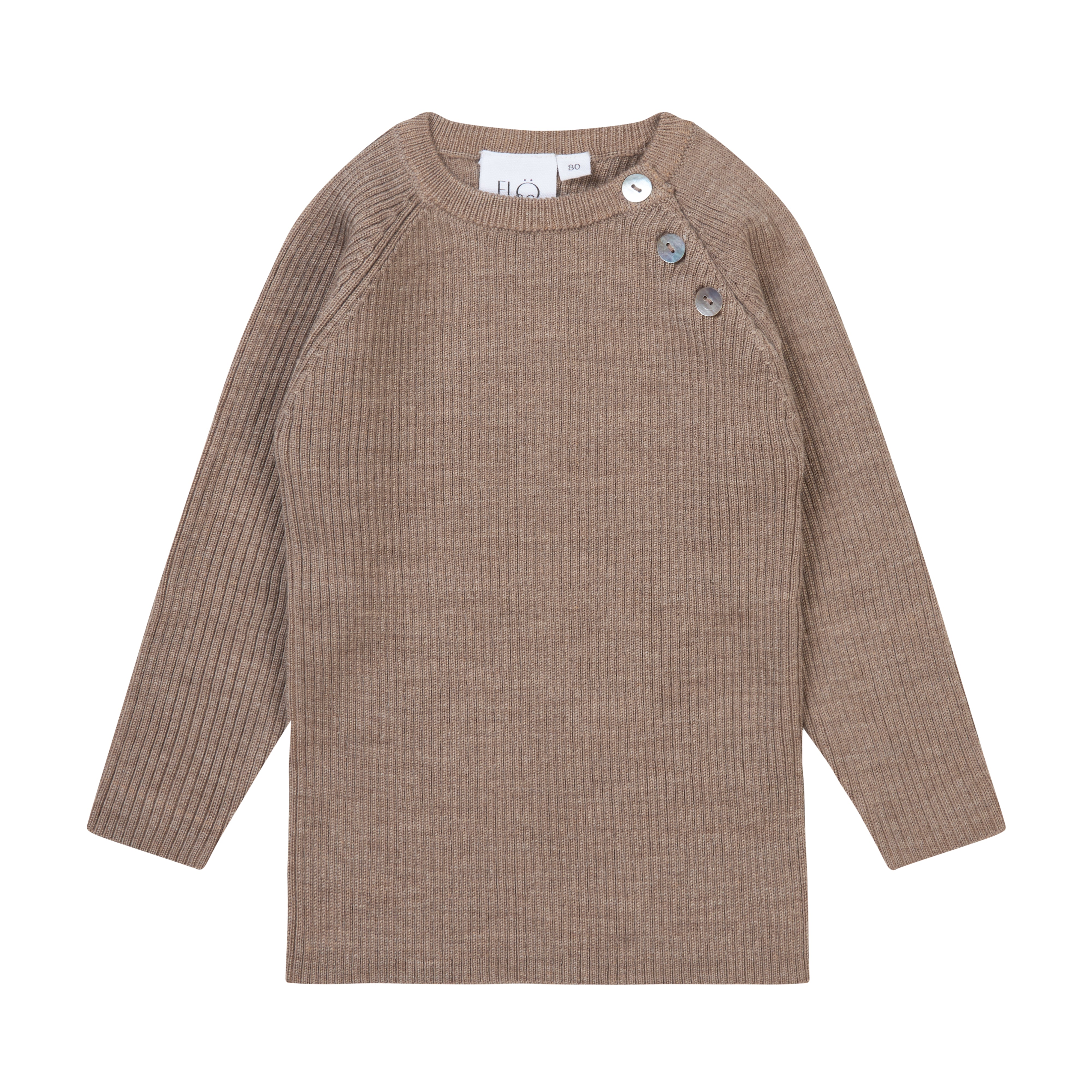 Flöss Aps Flye Sweater Wool Sweater Ash Melange