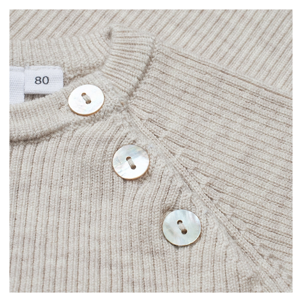 Flöss Aps Flye Sweater Wool Sweater Oat Melange