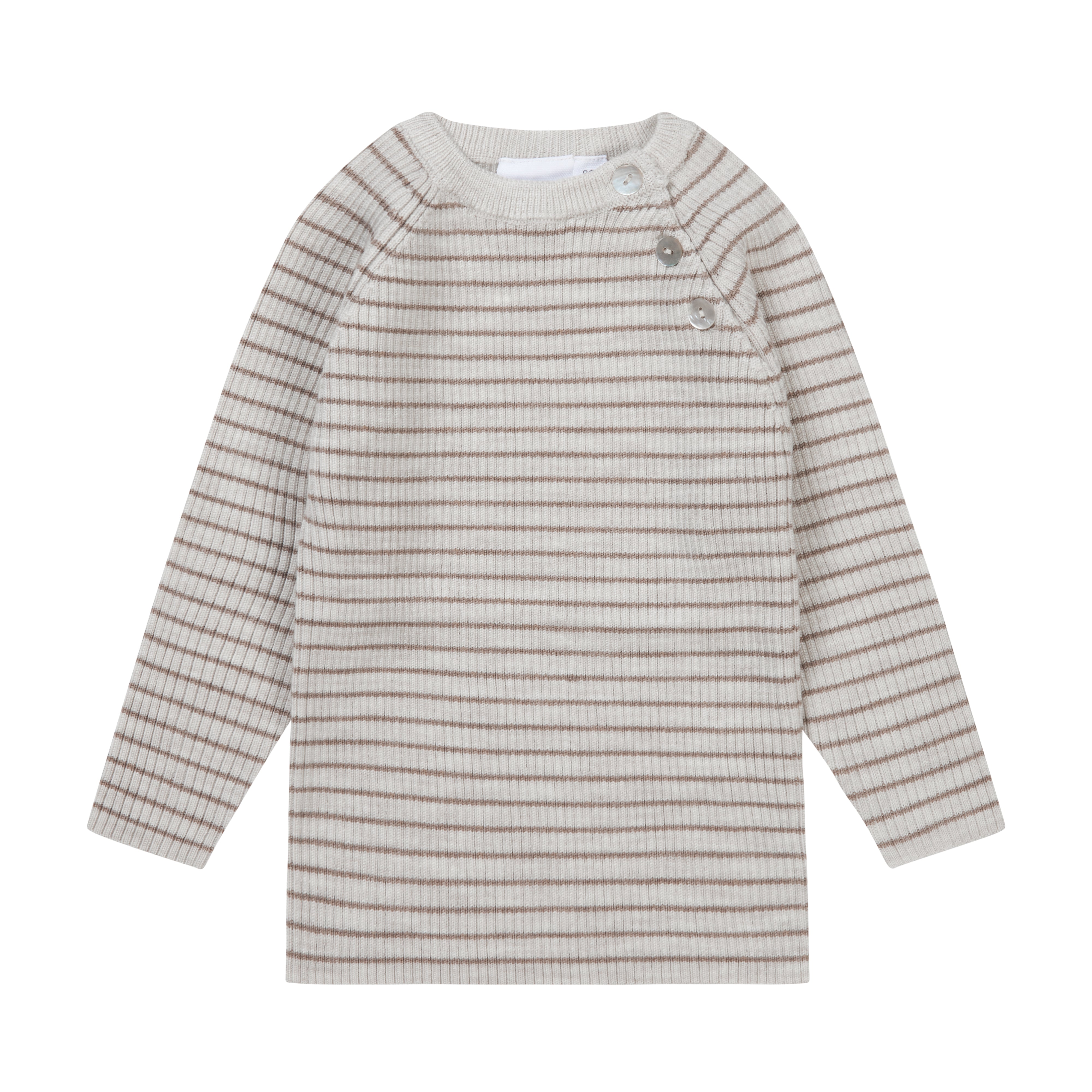 Flöss Aps Flye Sweater Wool Sweater Oat Melange/Ash Melange