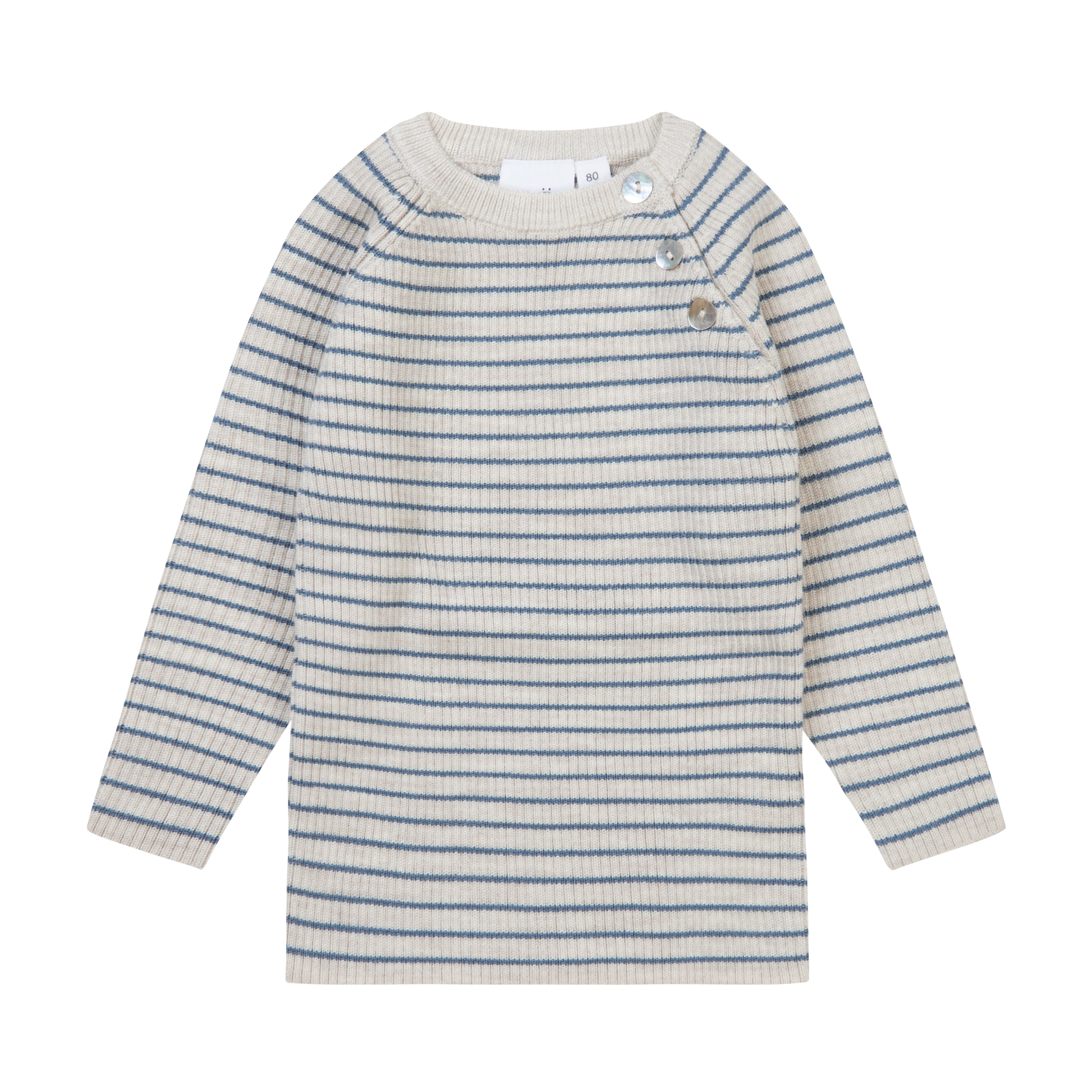 Flöss Aps Flye Sweater Wool Sweater Oat Melange/Stone