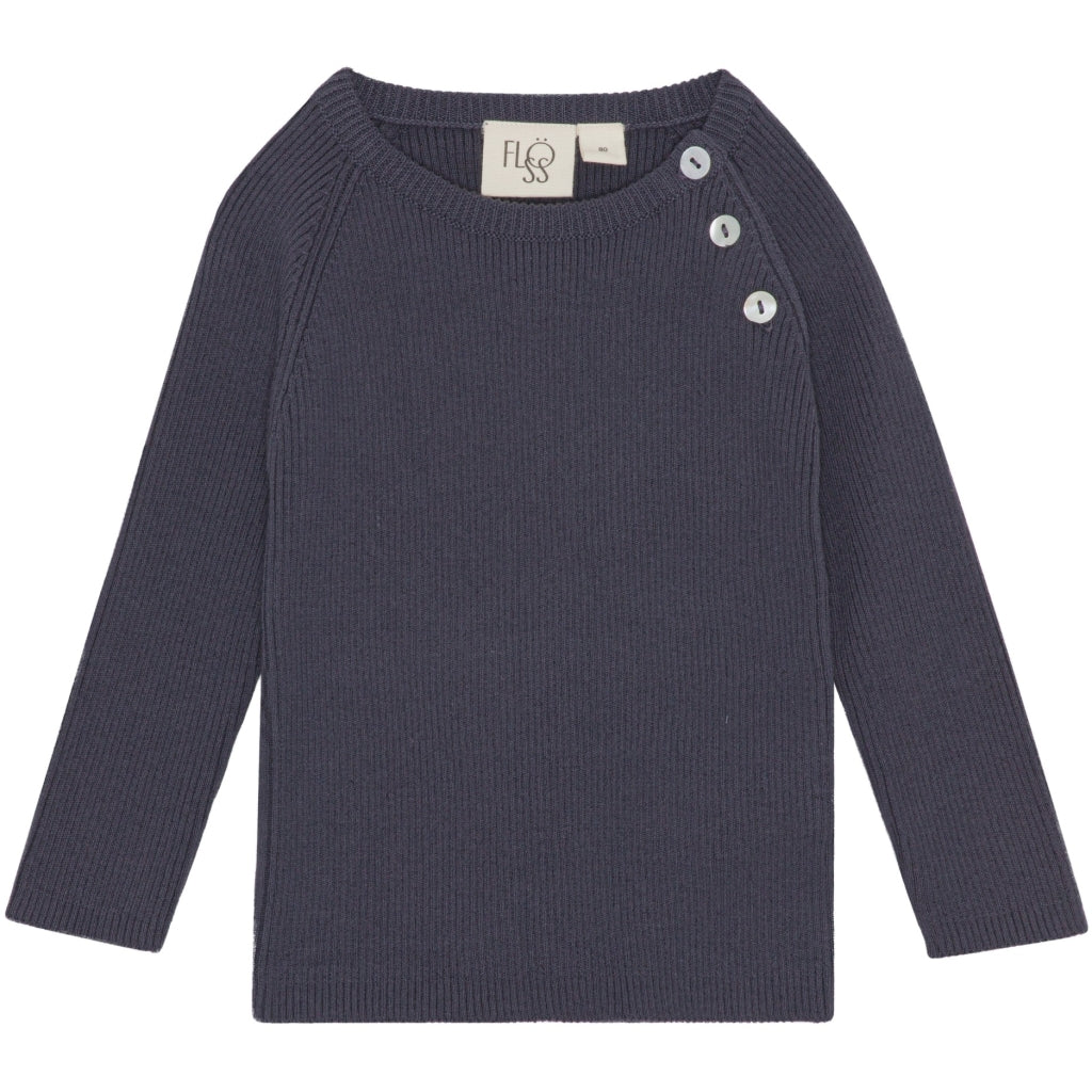 Flöss Aps Flye sweater solid Sweater Wave