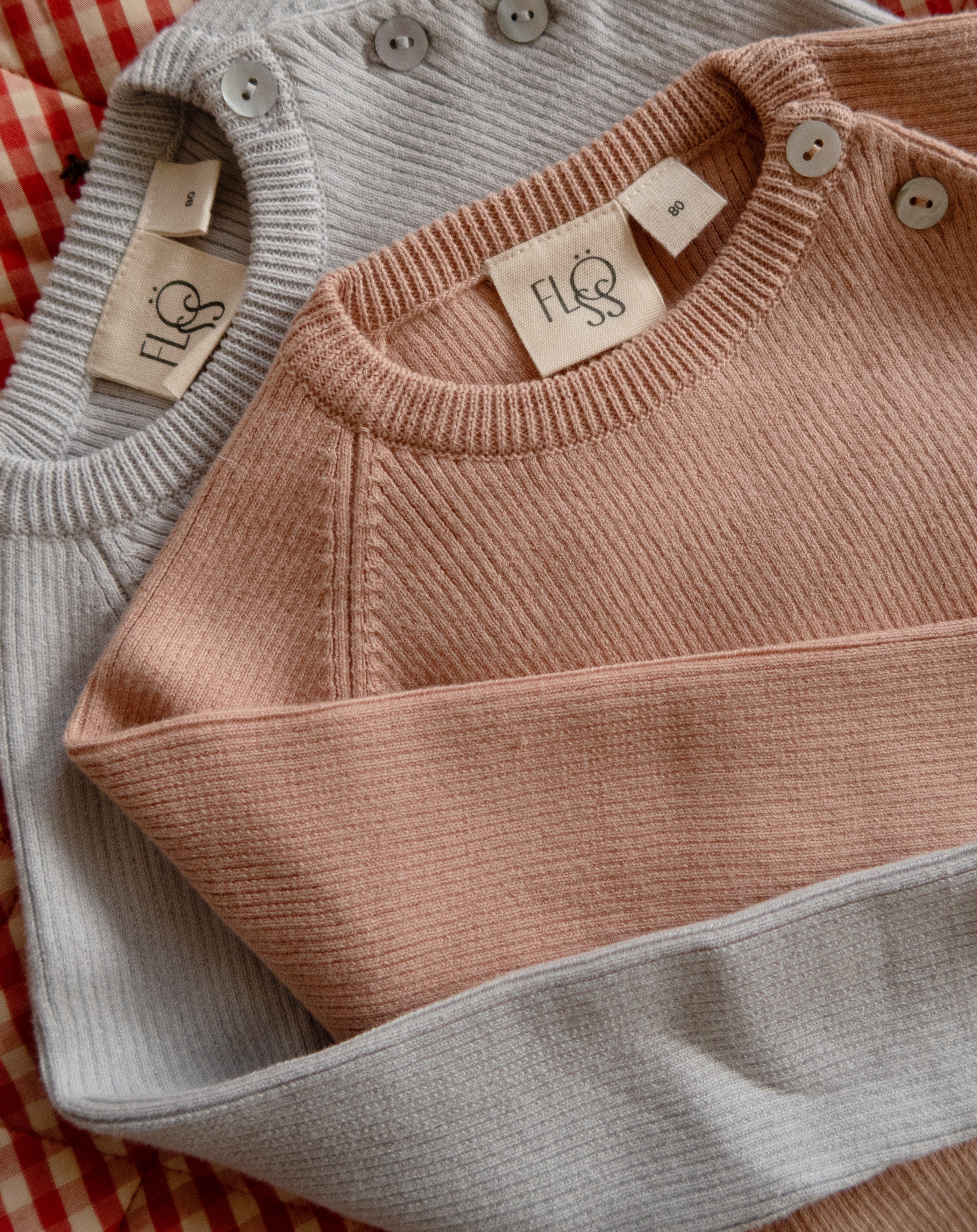 Flöss Aps Flye sweater solid Sweater Acorn