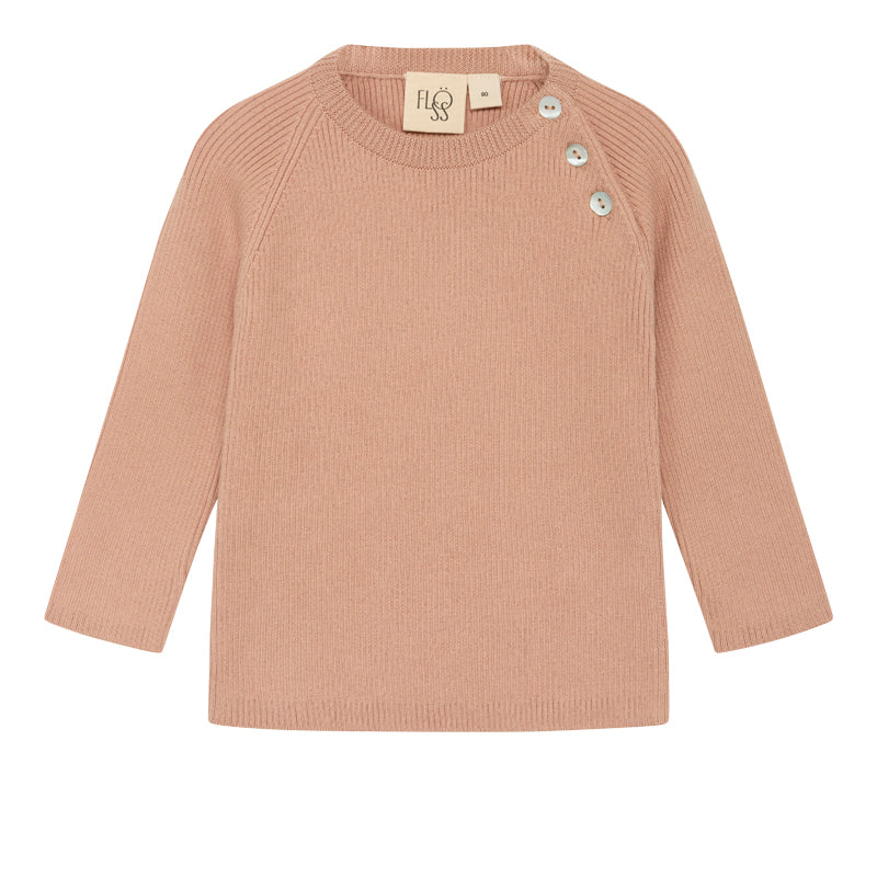 Flöss Aps Flye sweater solid Sweater Acorn