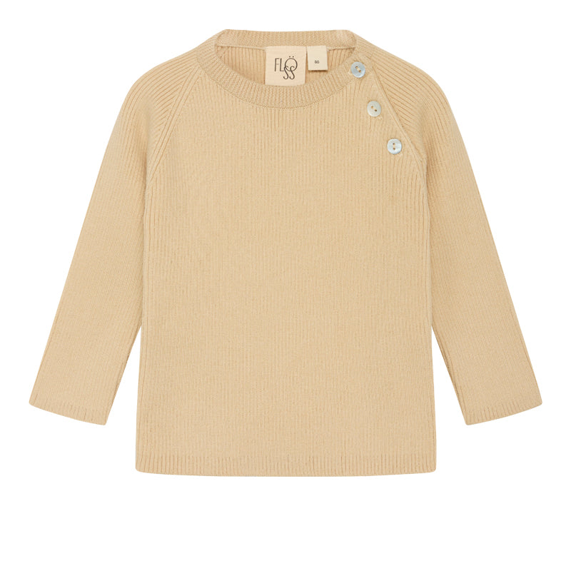 Flöss Aps Flye sweater solid Sweater Almond