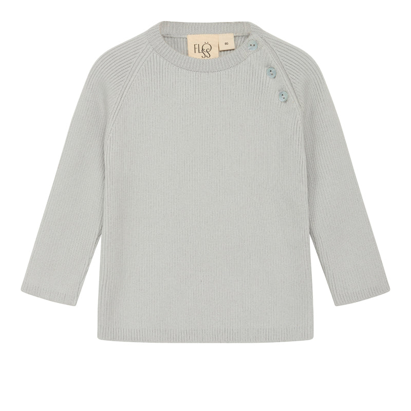 Flöss Aps Flye sweater solid Sweater Sea salt