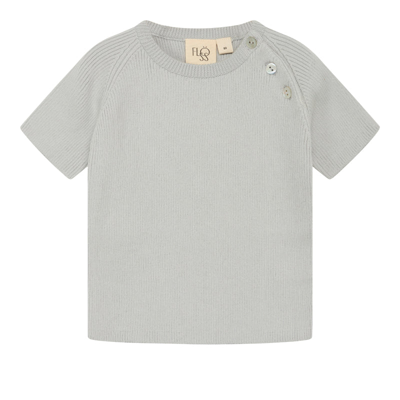 Flöss Aps Flye tshirt solid Blouse Sea salt