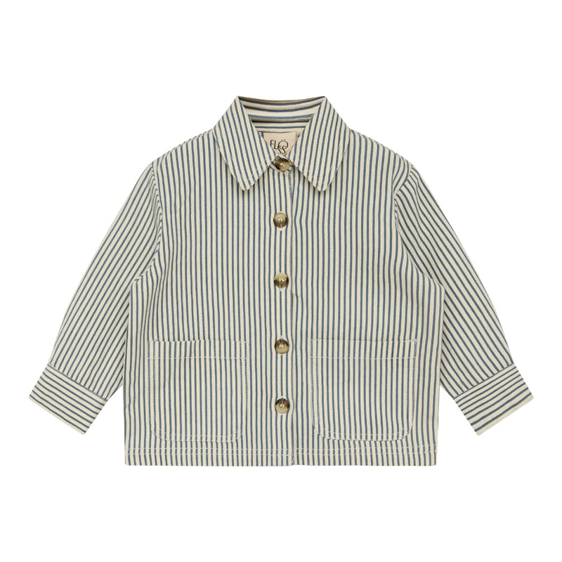 Flöss Aps Frankie Overshirt Shirt Midnight Stripe