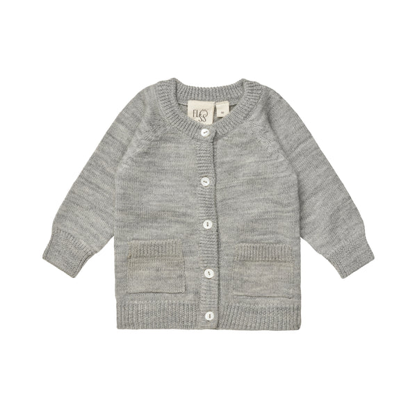 Flöss Aps Juno Cardigan Cardigan Grey Melange