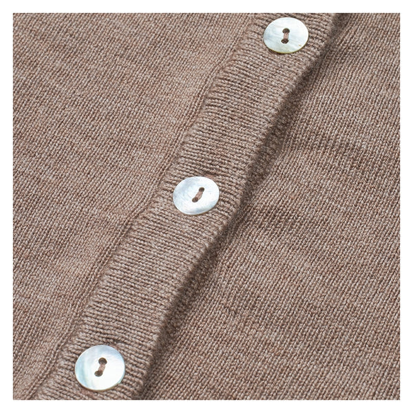 Flöss Aps Kaya Cardigan Wool Cardigan Ash Melange