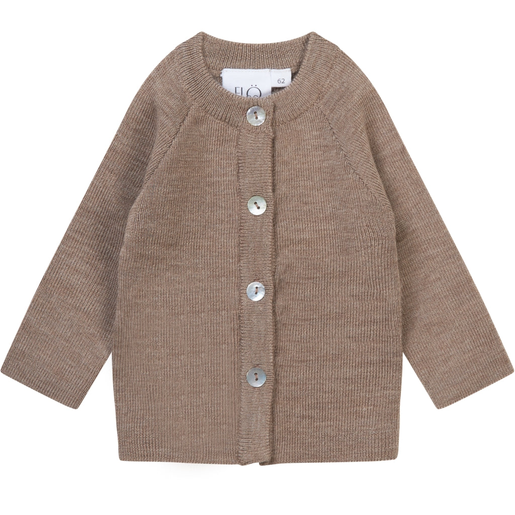 Flöss Aps Kaya Cardigan Wool Cardigan Ash Melange