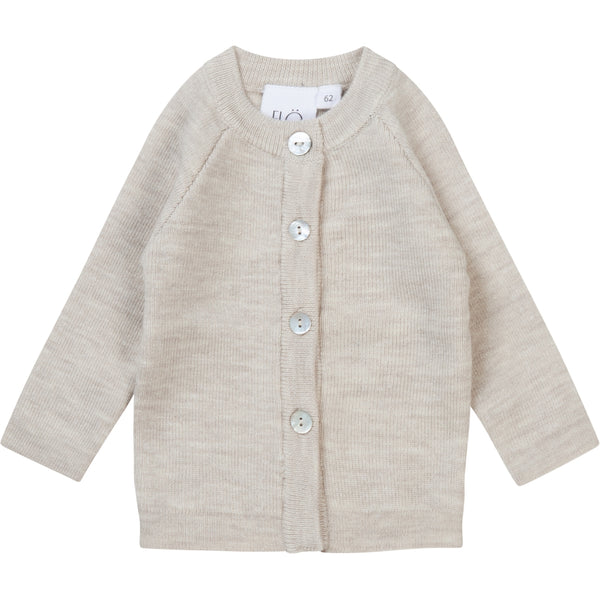 Flöss Aps Kaya Cardigan Wool Cardigan Oat Melange