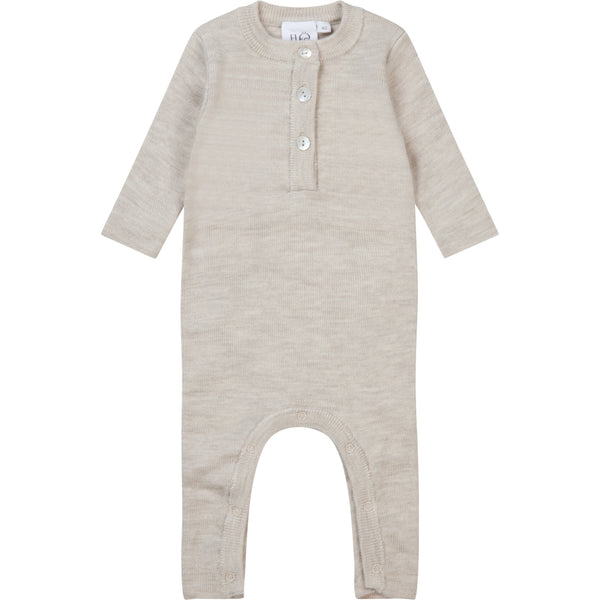 Flöss Aps Kaya Onesie Wool Onesie Oat Melange