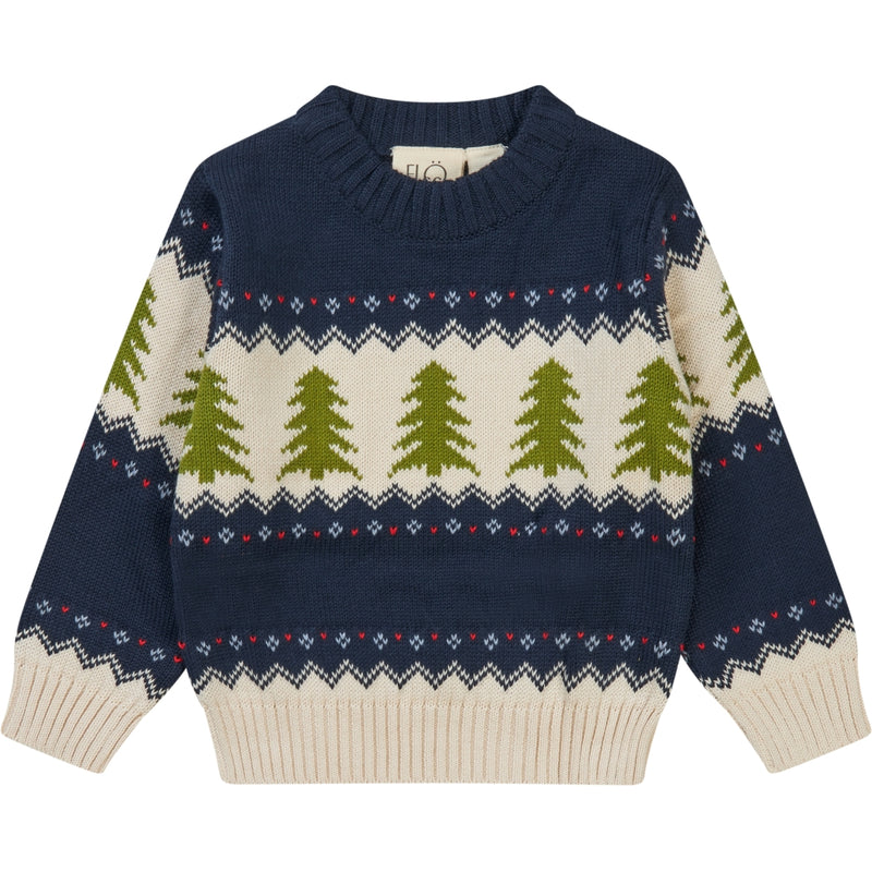 Flöss Aps Kevin Sweater Sweater Navy Christmas