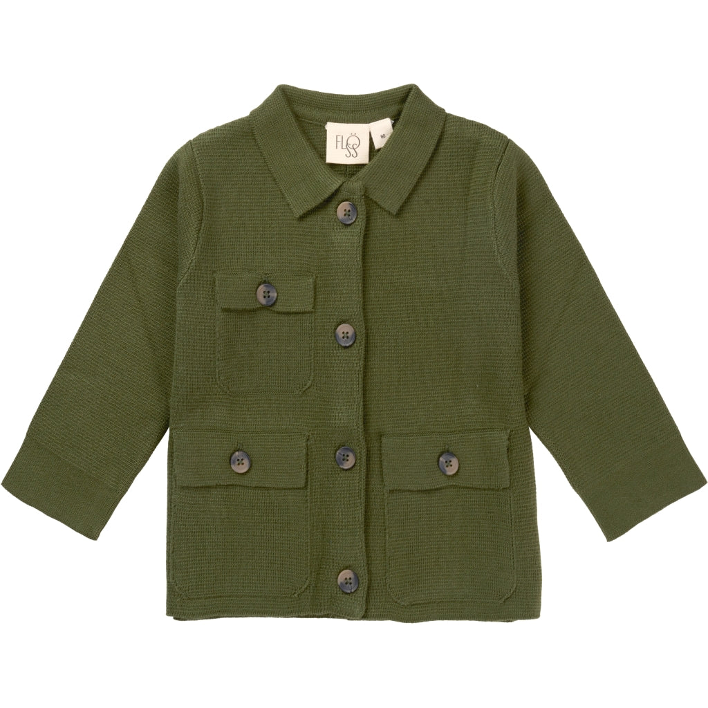 Flöss Aps Leo Overshirt Shirt Forest Green