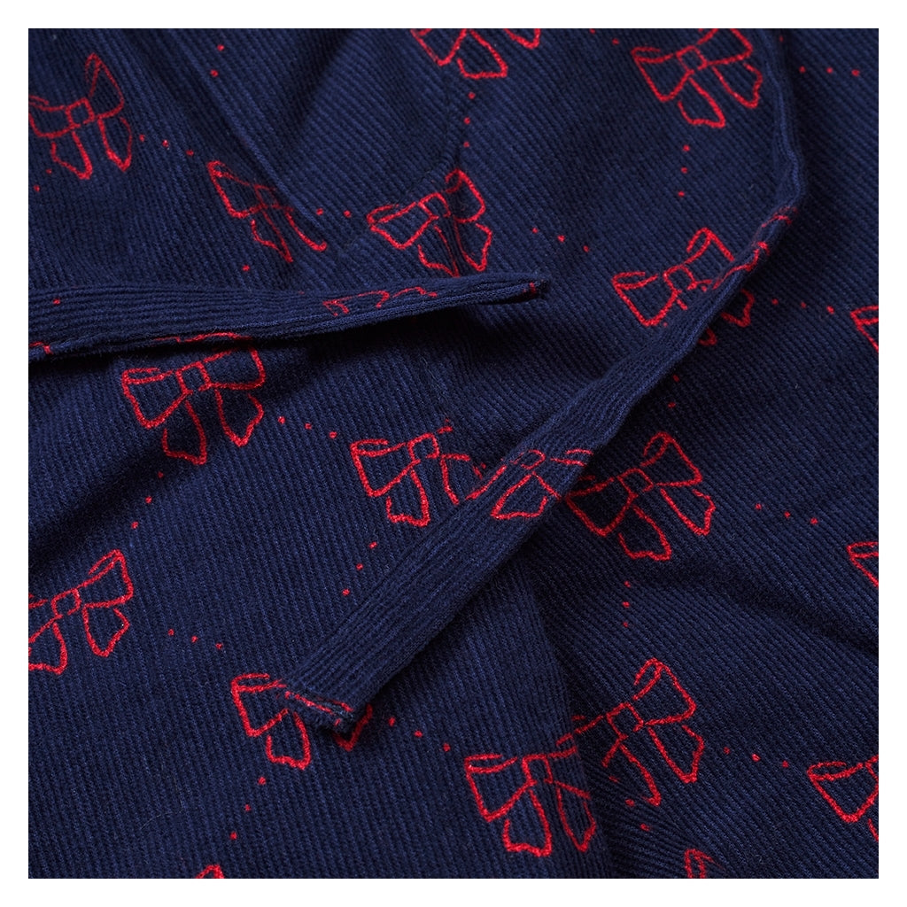 Flöss Aps Luna Pant Pants Navy/Ruby Red Bows