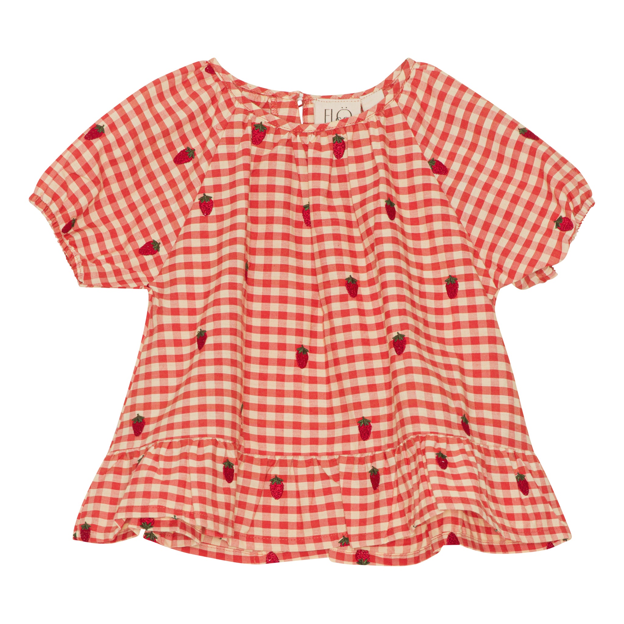 Flöss Aps Molly Blouse Blouse Berry Gingham