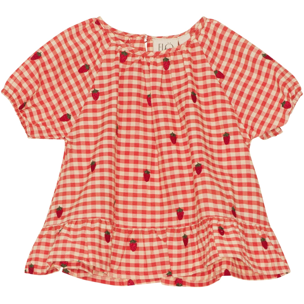 Flöss Aps Molly Blouse Blouse Berry Gingham