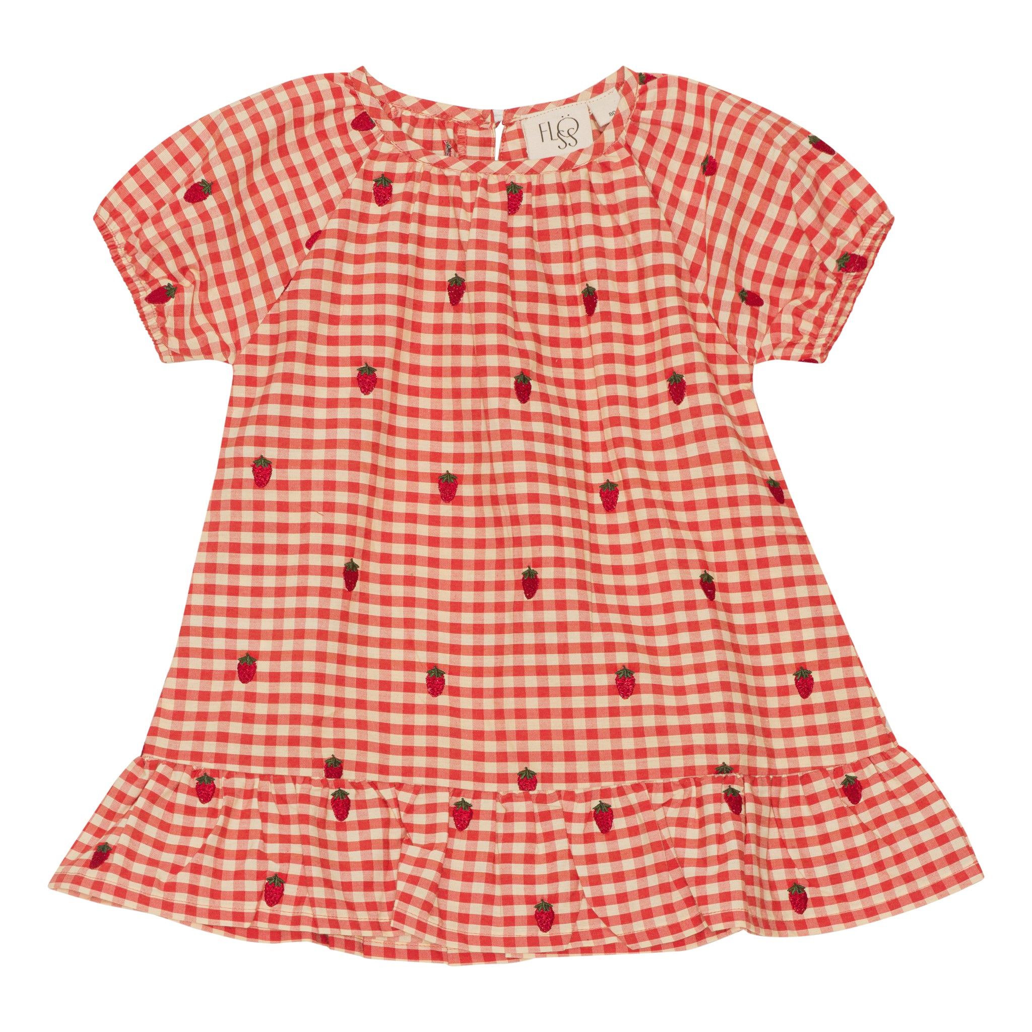 Flöss Aps Molly Dress Dress Berry Gingham