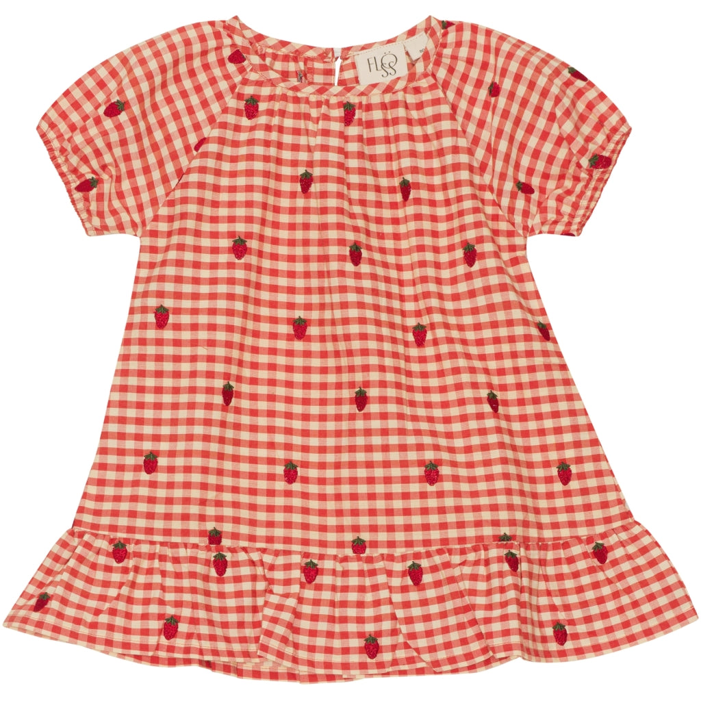 Flöss Aps Molly Dress Dress Berry Gingham