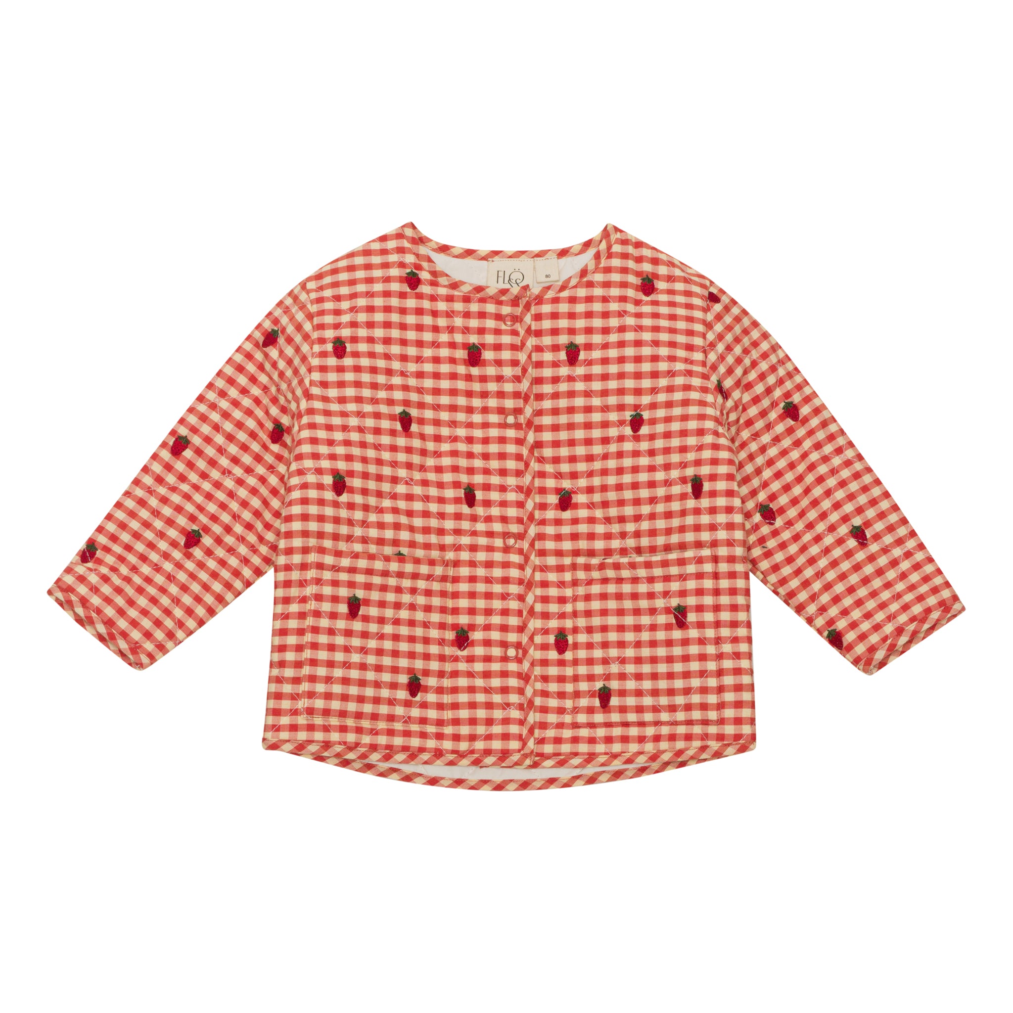 Flöss Aps Molly Jacket Jacket Berry Gingham