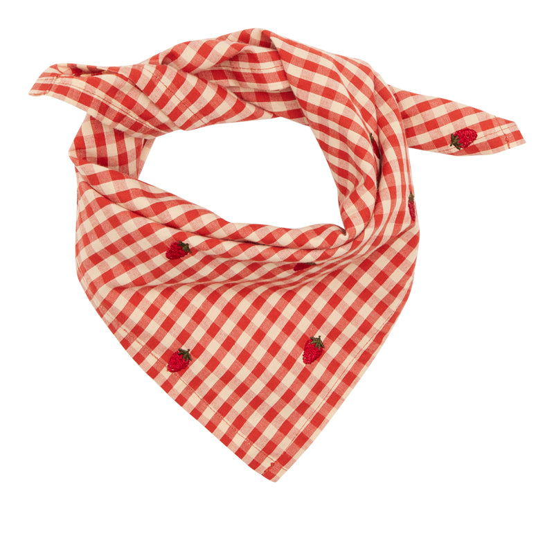 Flöss Aps Molly Scarf Scarf Berry Gingham