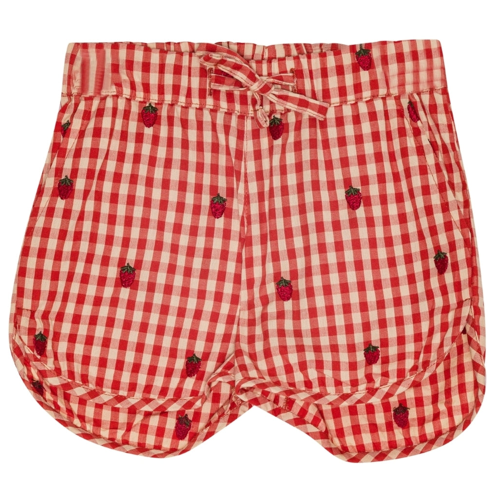 Flöss Aps Molly Shorts Shorts Berry Gingham