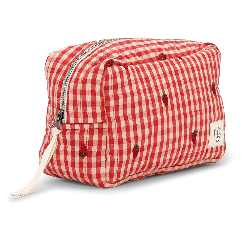 Flöss Aps Molly Small Toiletry Bag Bag Berry Gingham