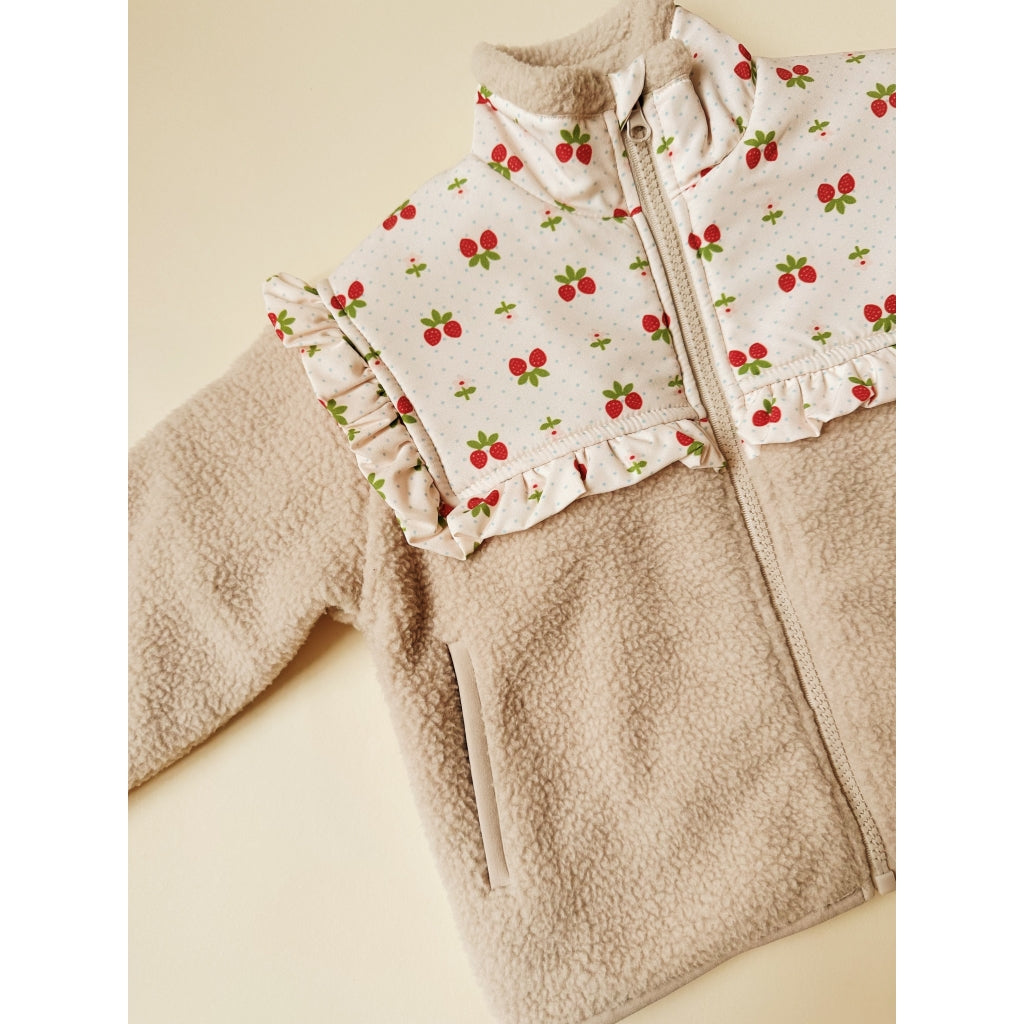 Flöss Aps Sofia Fleece Jacket Jacket Soft White Berry