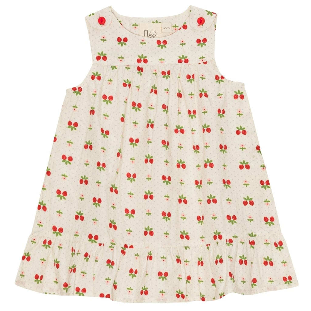 Flöss Aps Sofia Jumper Dress Dress Soft White Berry